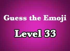 Guess The Emoji Level 33 Answers and Cheats